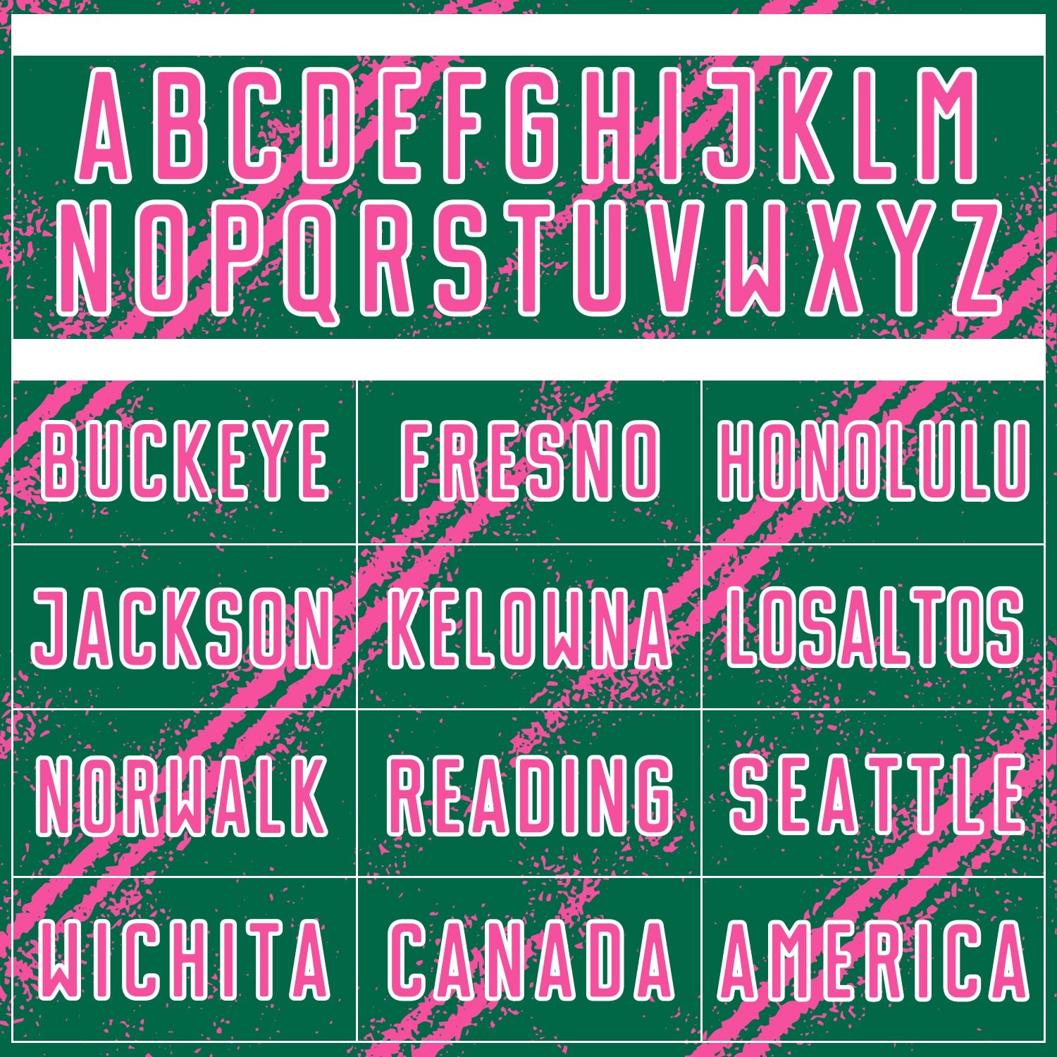 Custom Kelly Green Pink-White Abstract Fragment Art Splash Sublimation Soccer Uniform Jersey