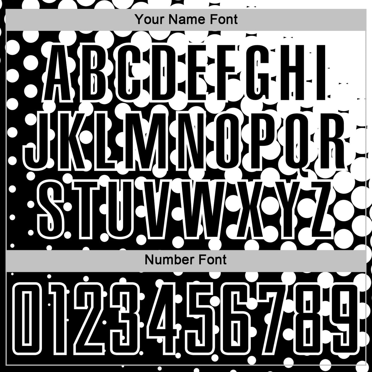 Custom Black White Modern Polka Dot Sublimation Soccer Uniform Jersey