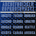 Custom Black Royal-White Modern Polka Dot Sublimation Soccer Uniform Jersey