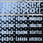 Custom Black Light Blue-White Modern Polka Dot Sublimation Soccer Uniform Jersey