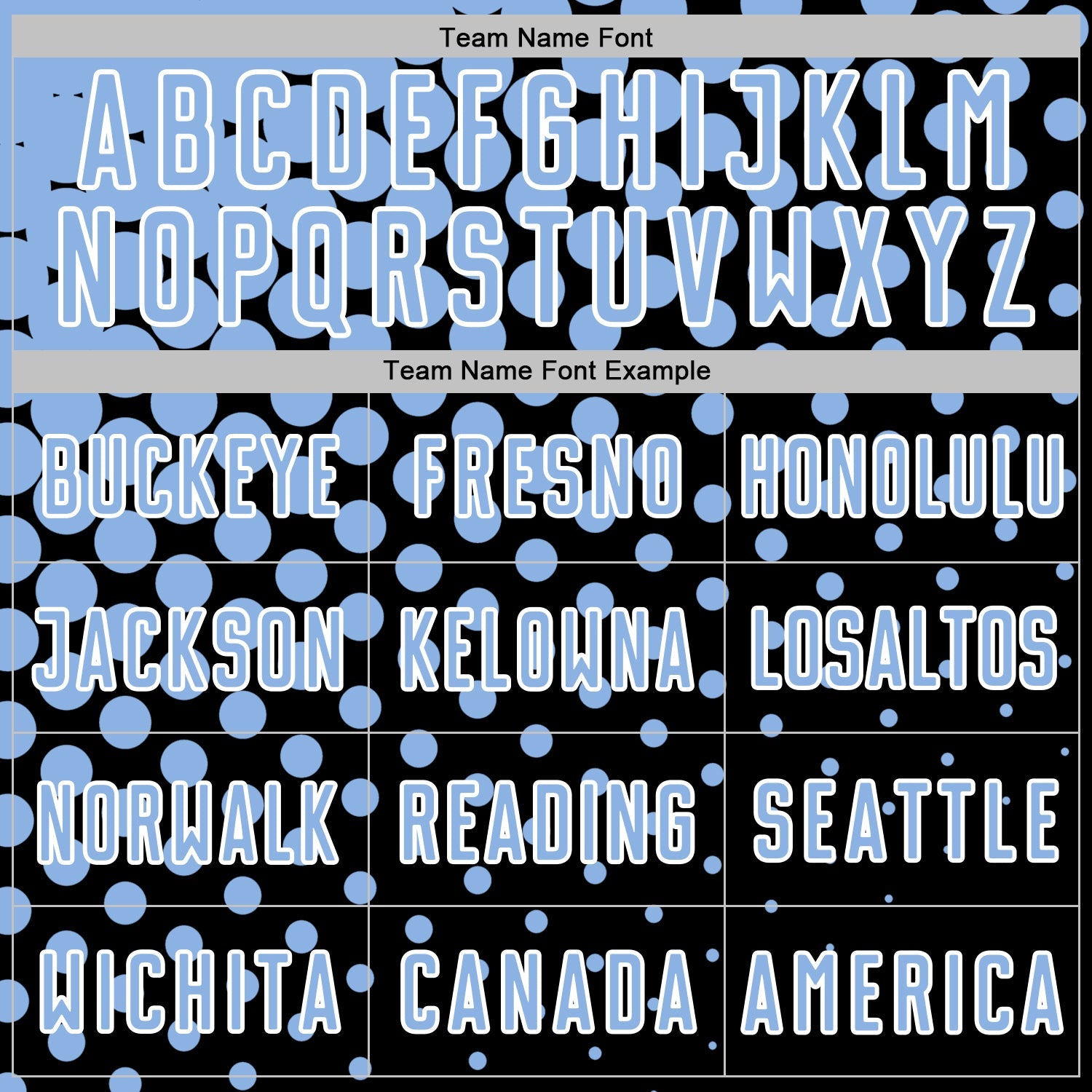 Custom Black Light Blue-White Modern Polka Dot Sublimation Soccer Uniform Jersey