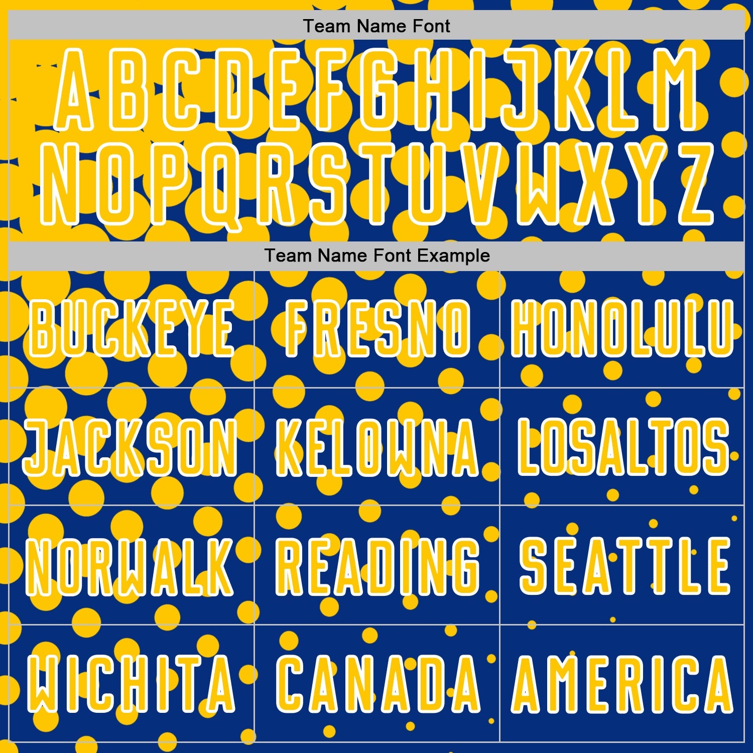 Custom Royal Yellow-White Modern Polka Dot Sublimation Soccer Uniform Jersey