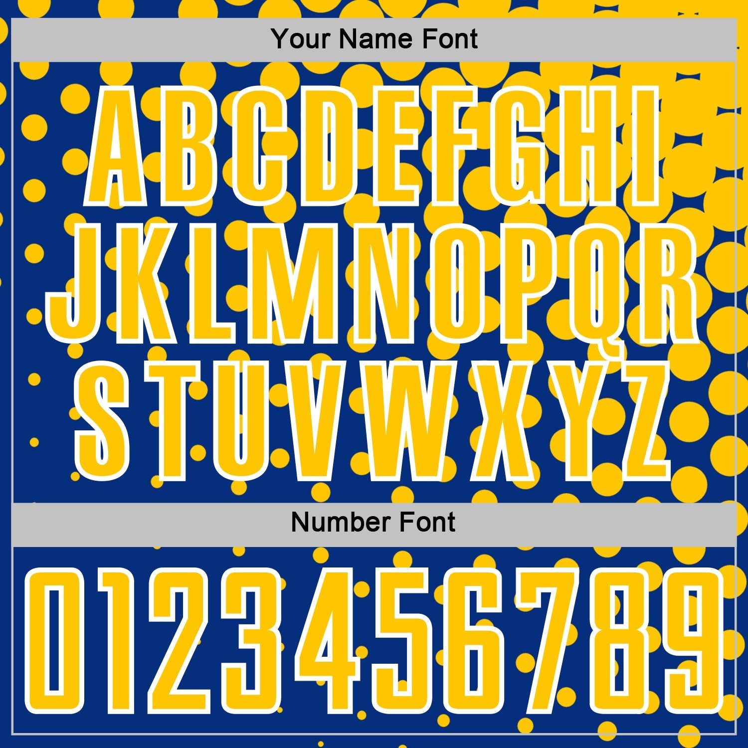 Custom Royal Yellow-White Modern Polka Dot Sublimation Soccer Uniform Jersey