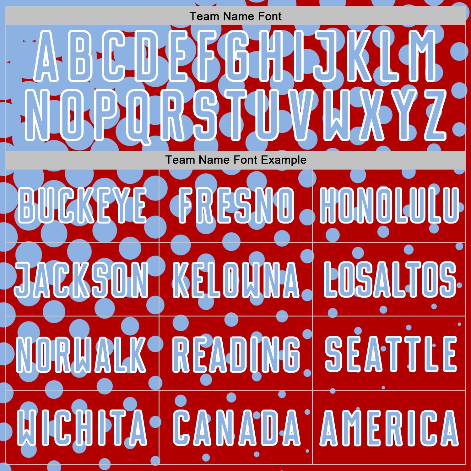 Custom Red Light Blue-White Modern Polka Dot Sublimation Soccer Uniform Jersey