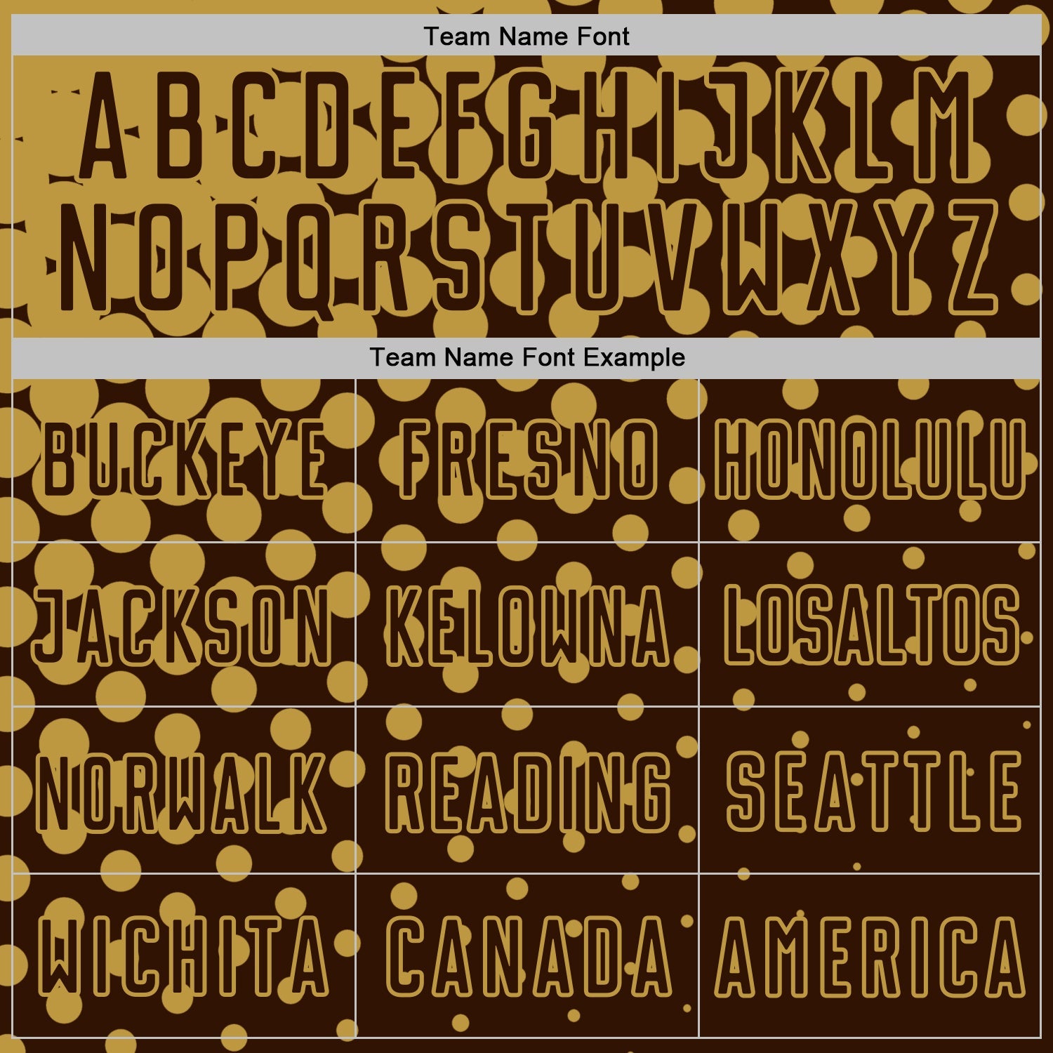 Custom Brown Old Gold Modern Polka Dot Sublimation Soccer Uniform Jersey