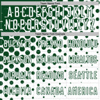 Custom White Green Modern Polka Dot Sublimation Soccer Uniform Jersey