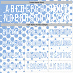 Custom White Light Blue Modern Polka Dot Sublimation Soccer Uniform Jersey