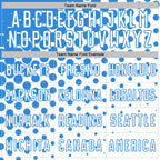 Custom White Powder Blue Modern Polka Dot Sublimation Soccer Uniform Jersey