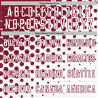 Custom White Crimson Modern Polka Dot Sublimation Soccer Uniform Jersey