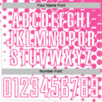 Custom White Pink Modern Polka Dot Sublimation Soccer Uniform Jersey