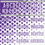 Custom White Purple Modern Polka Dot Sublimation Soccer Uniform Jersey