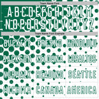 Custom White Kelly Green Modern Polka Dot Sublimation Soccer Uniform Jersey
