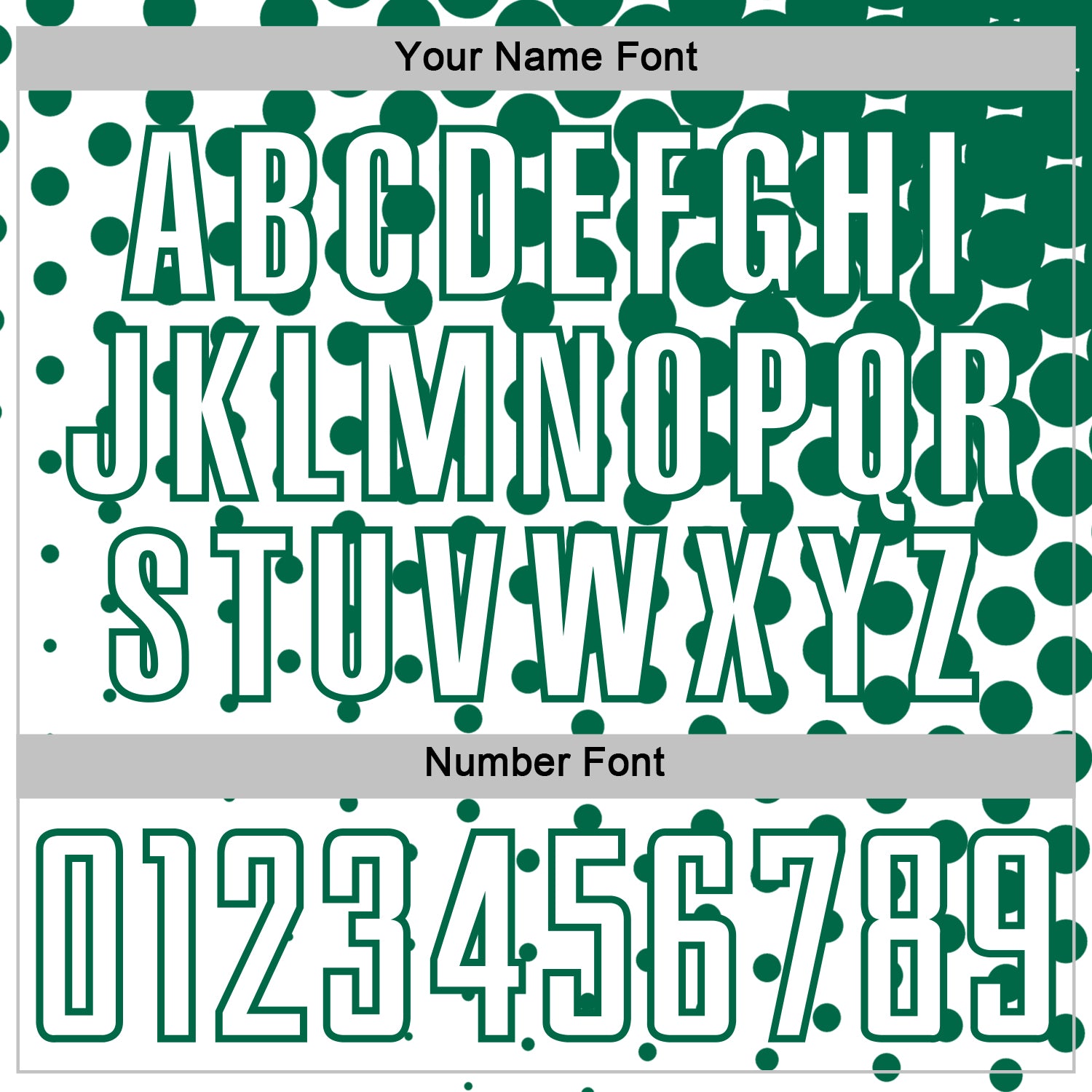 Custom White Kelly Green Modern Polka Dot Sublimation Soccer Uniform Jersey