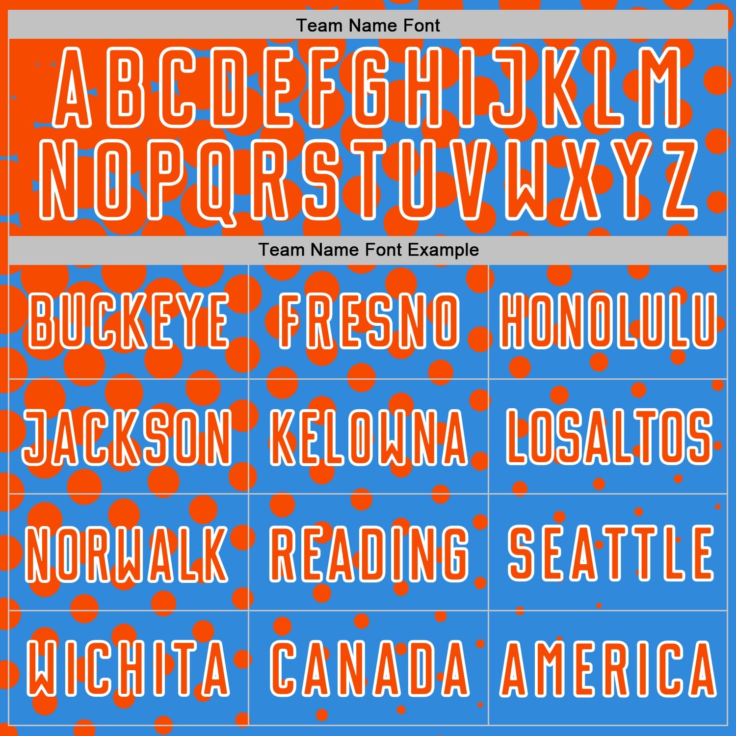 Custom Powder Blue Orange-White Modern Polka Dot Sublimation Soccer Uniform Jersey