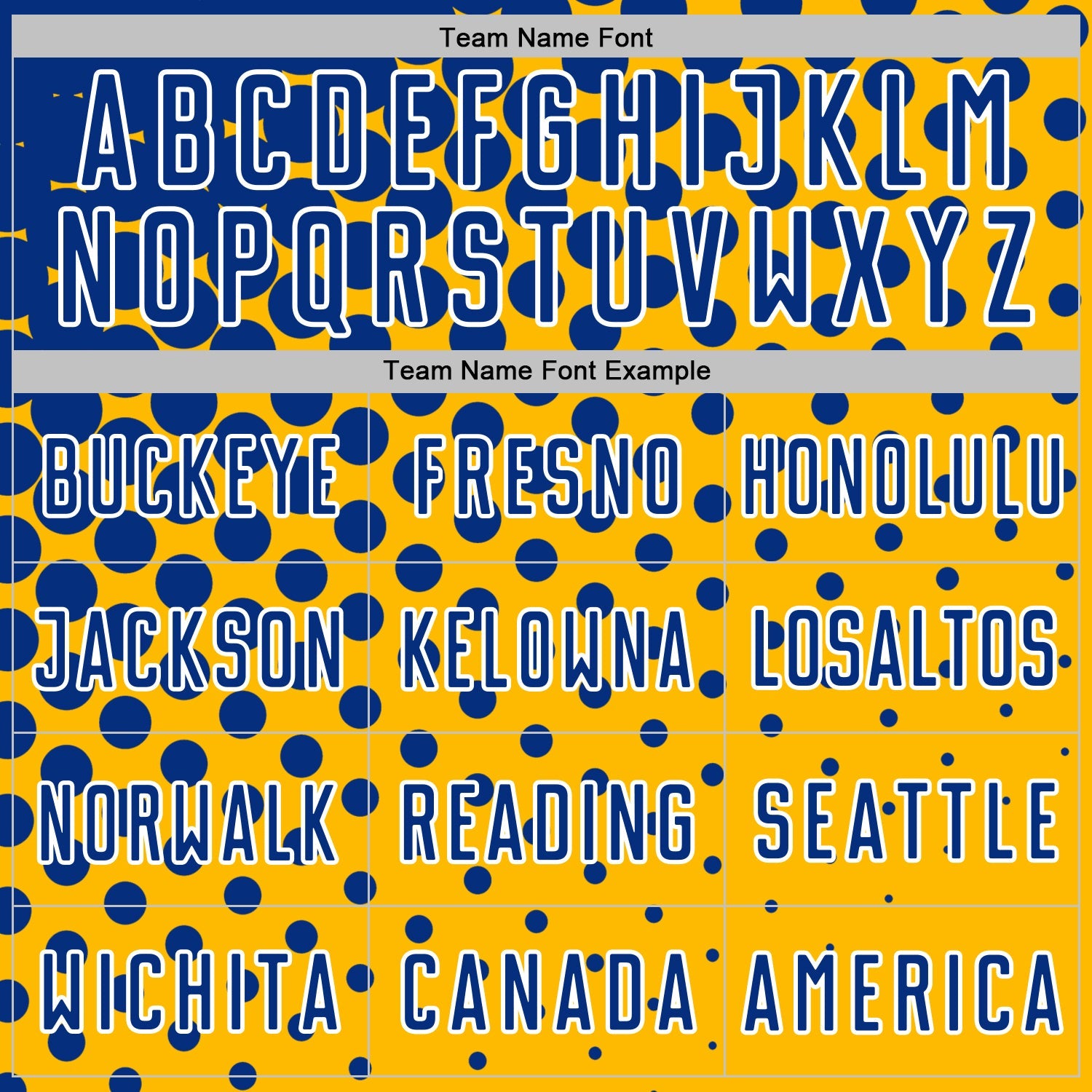 Custom Gold Royal-White Modern Polka Dot Sublimation Soccer Uniform Jersey