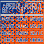 Custom Orange Royal-White Modern Polka Dot Sublimation Soccer Uniform Jersey