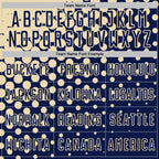 Custom Navy Cream Modern Polka Dot Sublimation Soccer Uniform Jersey