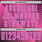 Custom Black Pink-Light Blue Line Sublimation Soccer Uniform Jersey