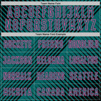 Custom Black Teal-Pink Line Sublimation Soccer Uniform Jersey