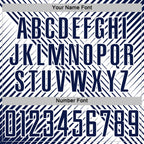 Custom Navy White Line Sublimation Soccer Uniform Jersey
