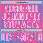 Custom Powder Blue Pink-White Line Sublimation Soccer Uniform Jersey