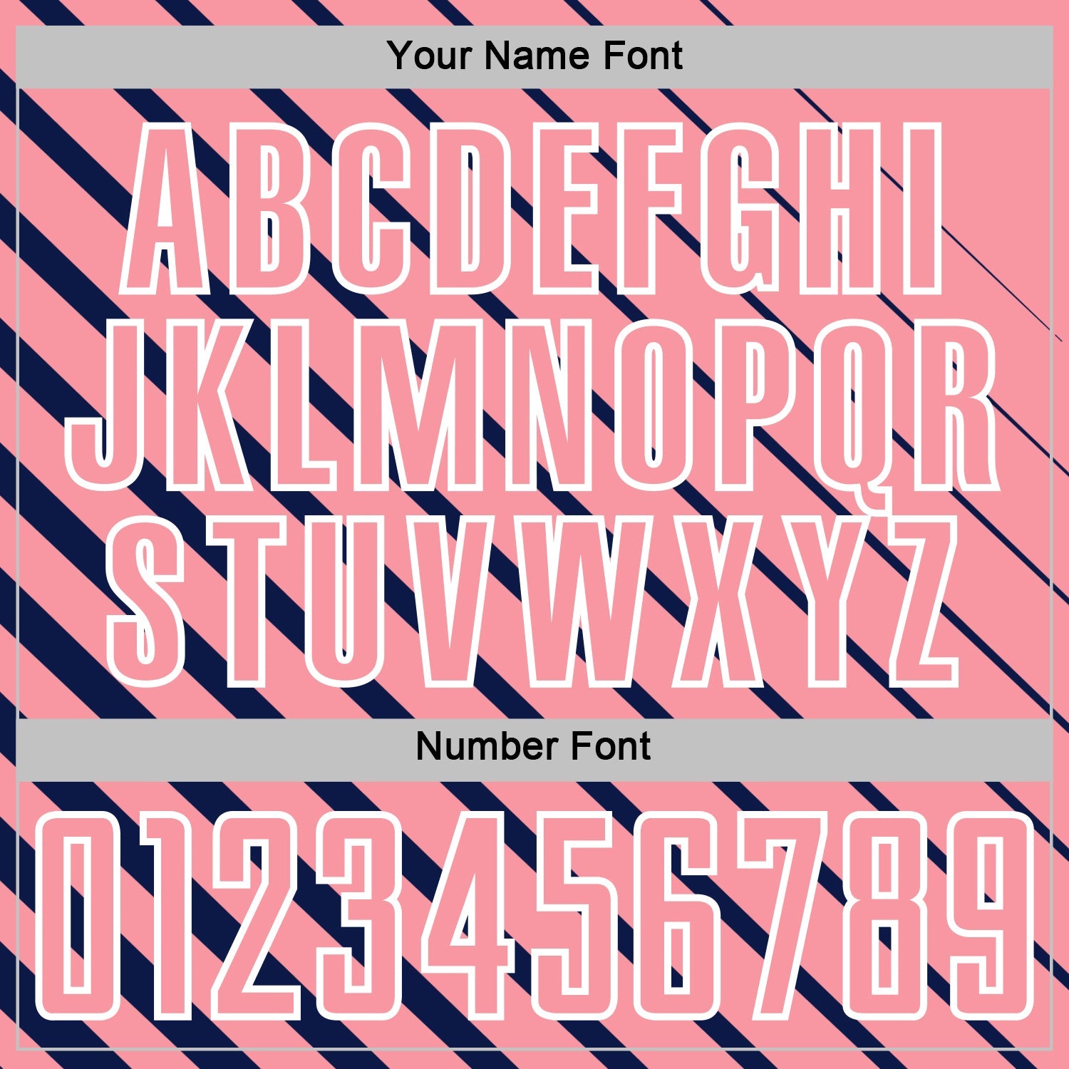 Custom Navy Medium Pink-White Lines Sublimation Soccer Uniform Jersey