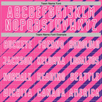 Custom Purple Pink-White Lines Sublimation Soccer Uniform Jersey