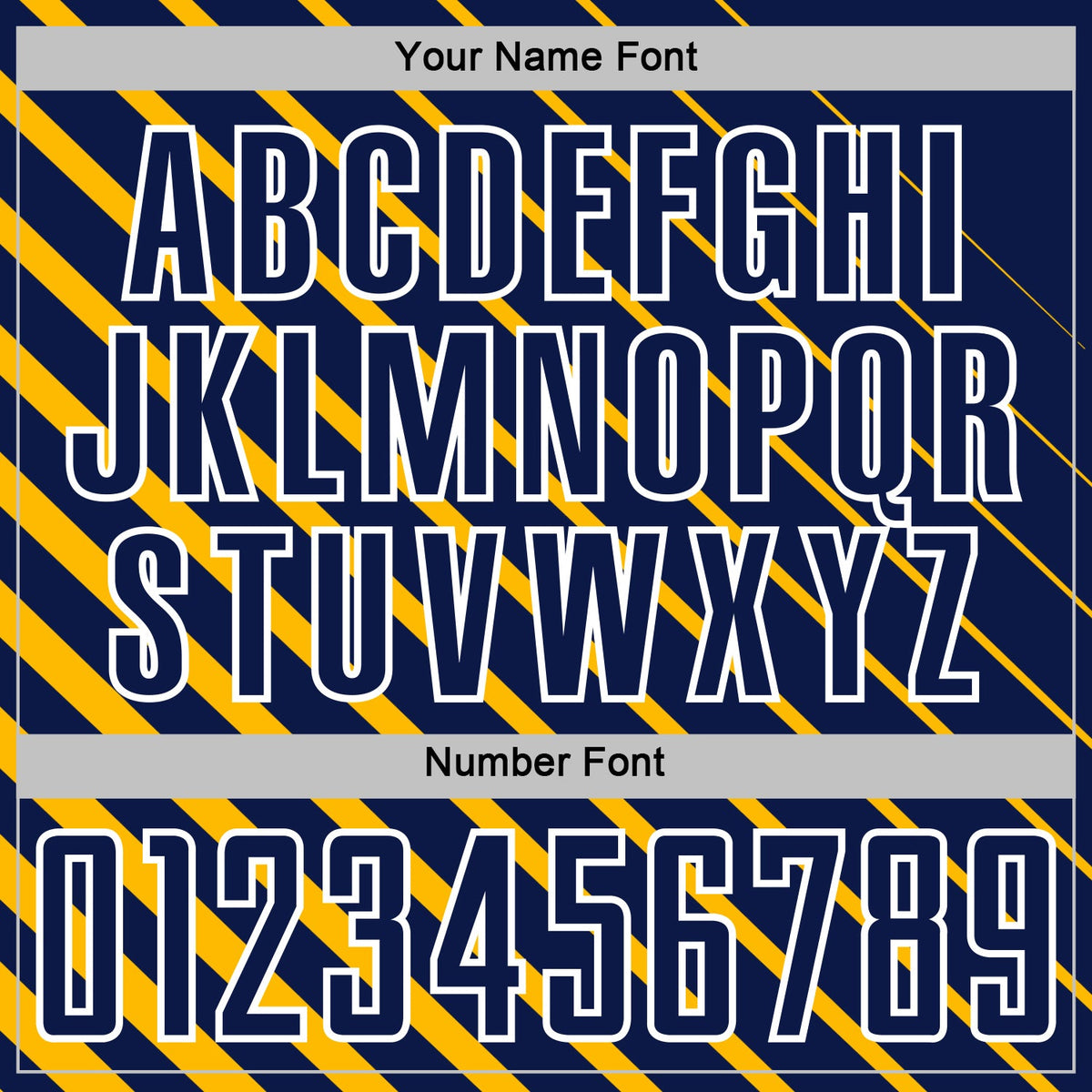 Custom Gold Navy-White Lines Sublimation Soccer Uniform Jersey