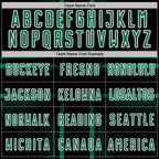 Custom Black Kelly Green-White Lines Sublimation Soccer Uniform Jersey