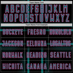 Custom Black Teal-Pink Lines Sublimation Soccer Uniform Jersey