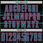 Custom Black Teal-Pink Lines Sublimation Soccer Uniform Jersey