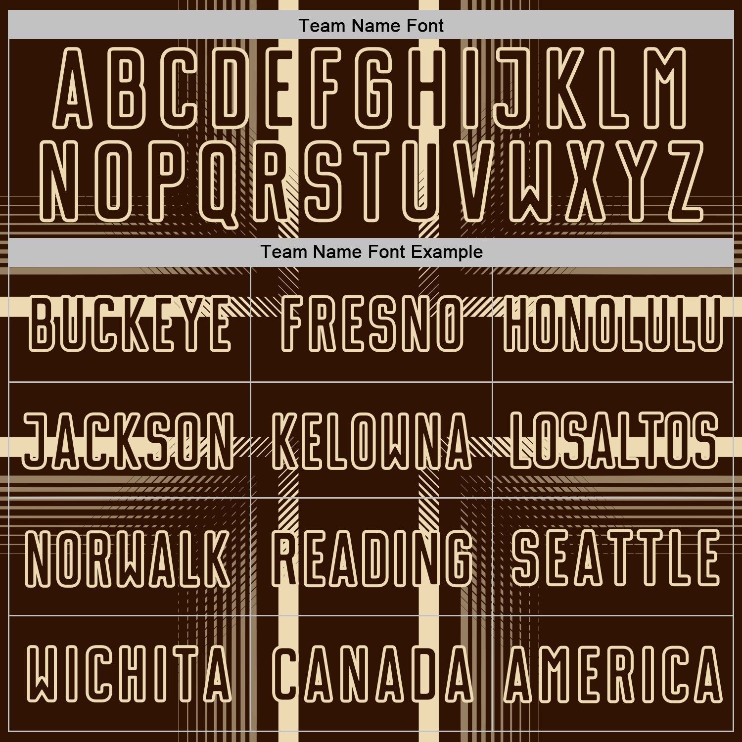 Custom Brown Cream Lines Sublimation Soccer Uniform Jersey