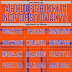 Custom Orange Purple-White Lines Sublimation Soccer Uniform Jersey