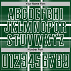 Custom Green White Lines Sublimation Soccer Uniform Jersey