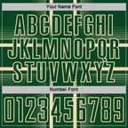 Custom Green Cream Lines Sublimation Soccer Uniform Jersey