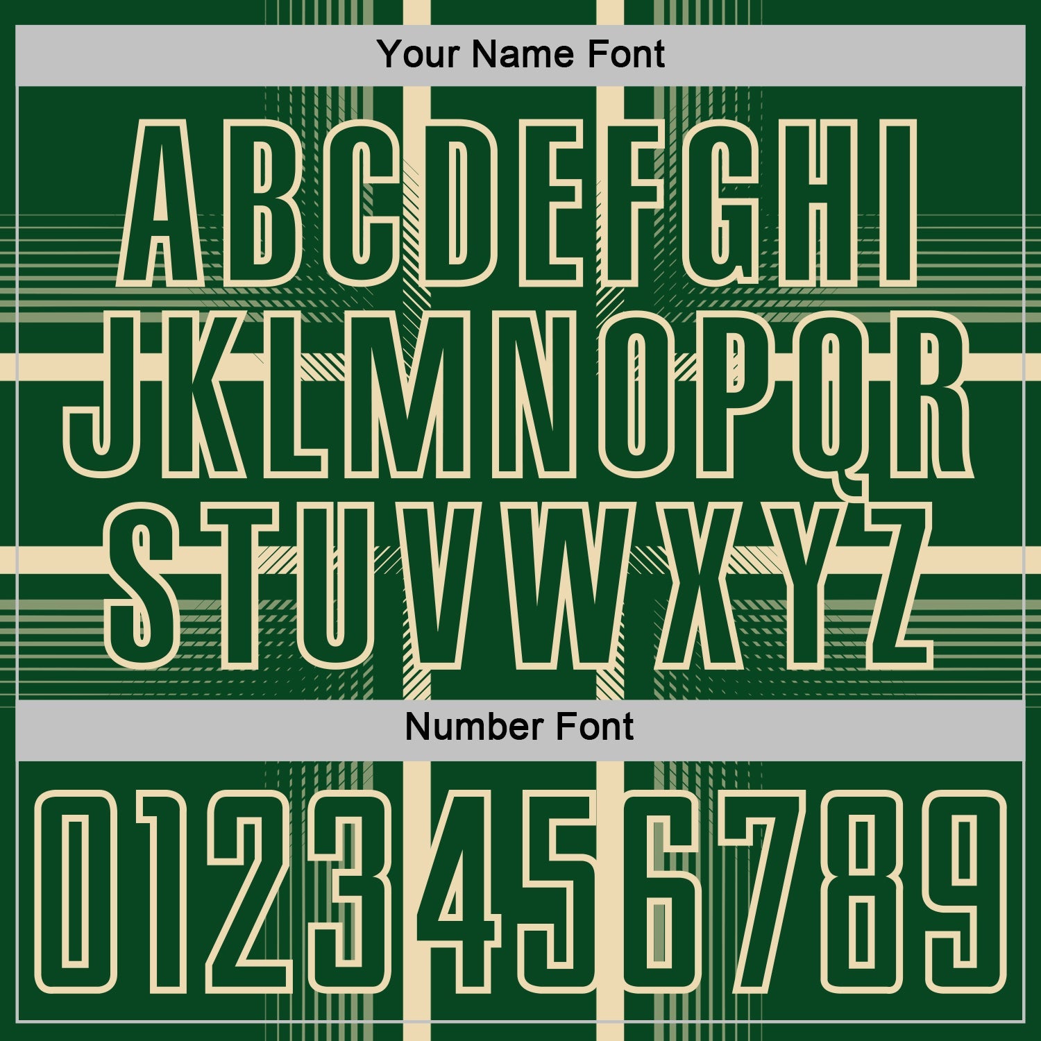 Custom Green Cream Lines Sublimation Soccer Uniform Jersey
