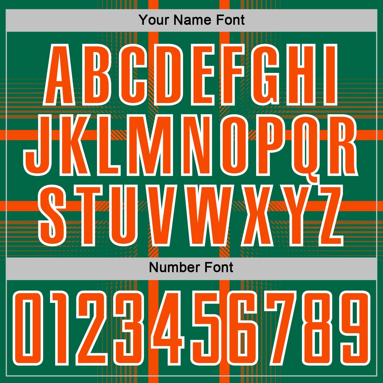 Custom Kelly Green Orange-White Lines Sublimation Soccer Uniform Jersey