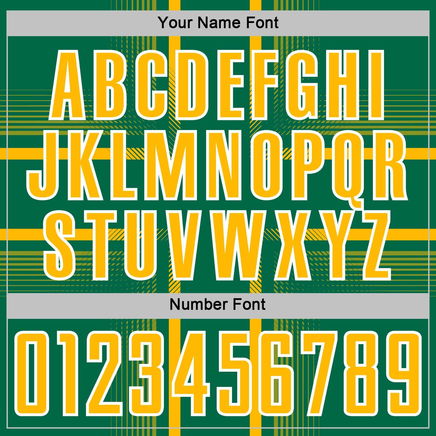 Custom Kelly Green Gold-White Lines Sublimation Soccer Uniform Jersey