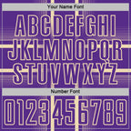 Custom Purple Cream Lines Sublimation Soccer Uniform Jersey