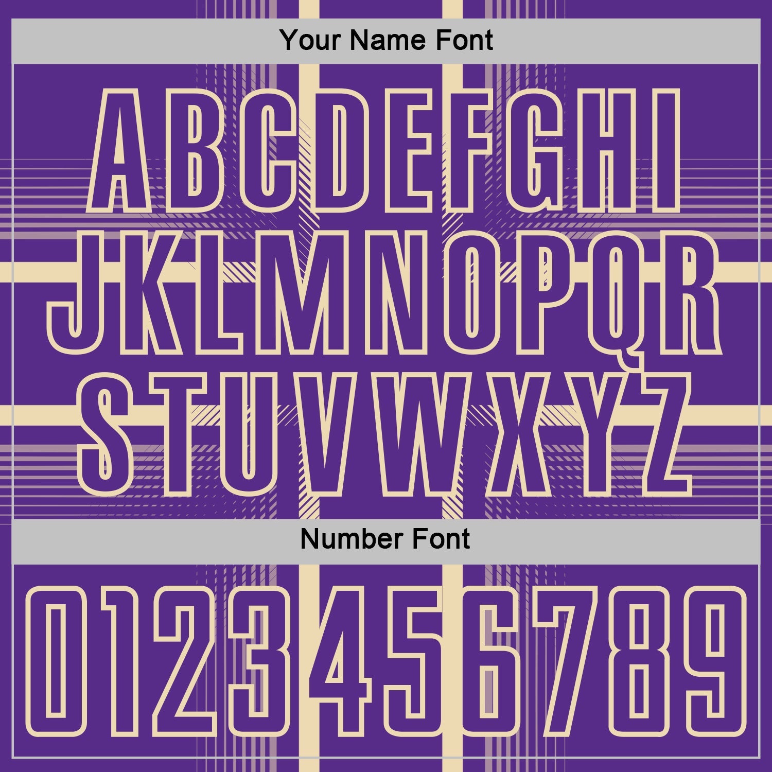 Custom Purple Cream Lines Sublimation Soccer Uniform Jersey