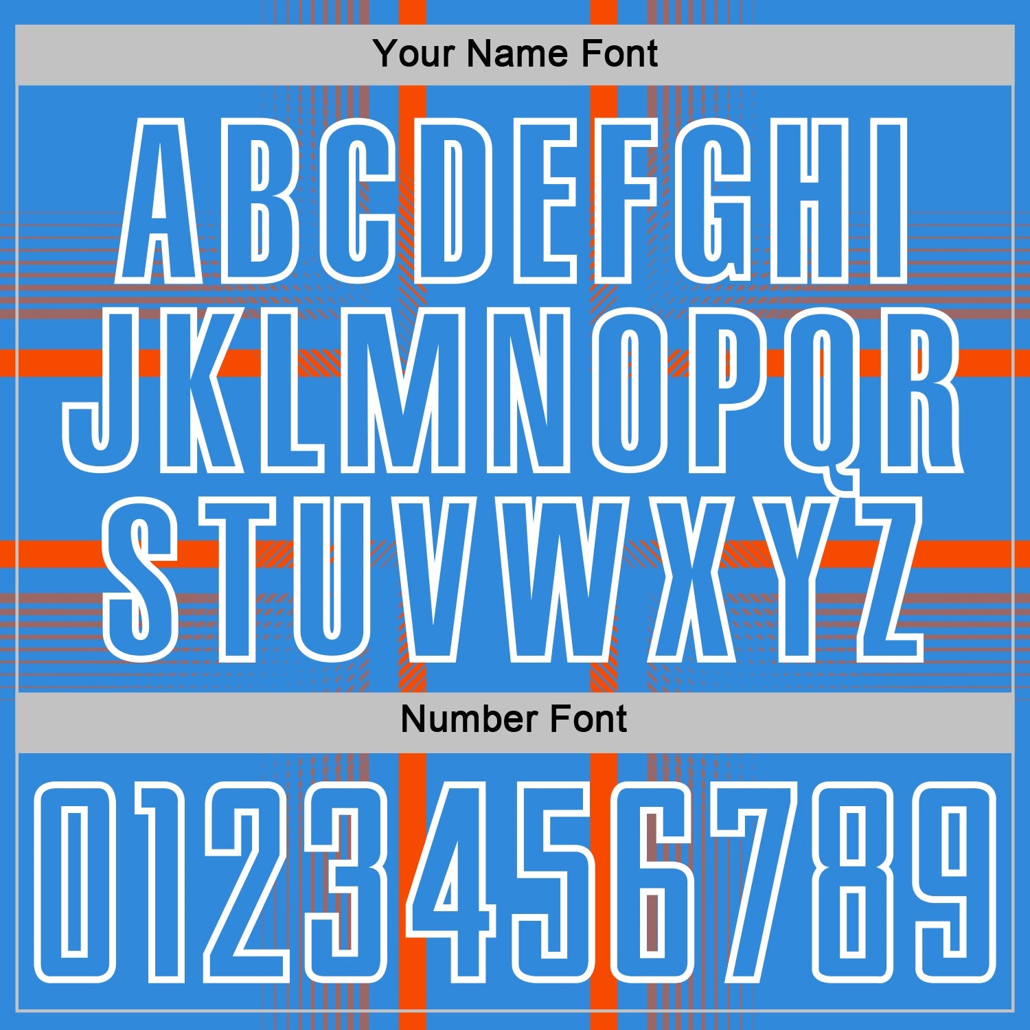 Custom Powder Blue Orange-White Lines Sublimation Soccer Uniform Jersey