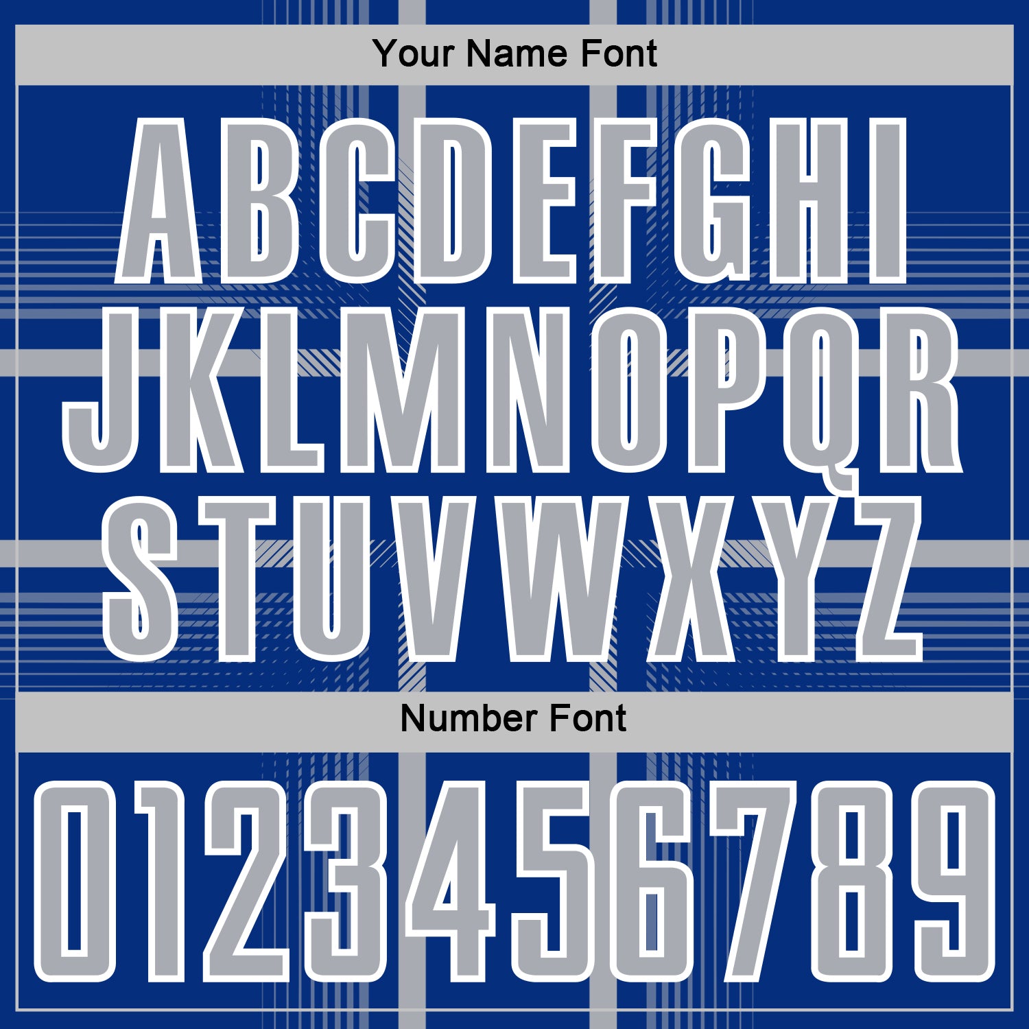 Custom Royal Gray-White Lines Sublimation Soccer Uniform Jersey