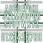 Custom White Green Lines Sublimation Soccer Uniform Jersey