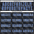 Custom Black Royal-White Slant Lines Sports Sublimation Soccer Uniform Jersey