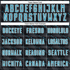 Custom Black Panther Blue-White Slant Lines Sports Sublimation Soccer Uniform Jersey