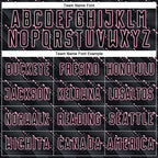 Custom Black Light Pink Slant Lines Sports Sublimation Soccer Uniform Jersey