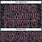 Custom Black Light Pink Slant Lines Sports Sublimation Soccer Uniform Jersey