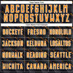 Custom Black Bay Orange-White Slant Lines Sports Sublimation Soccer Uniform Jersey