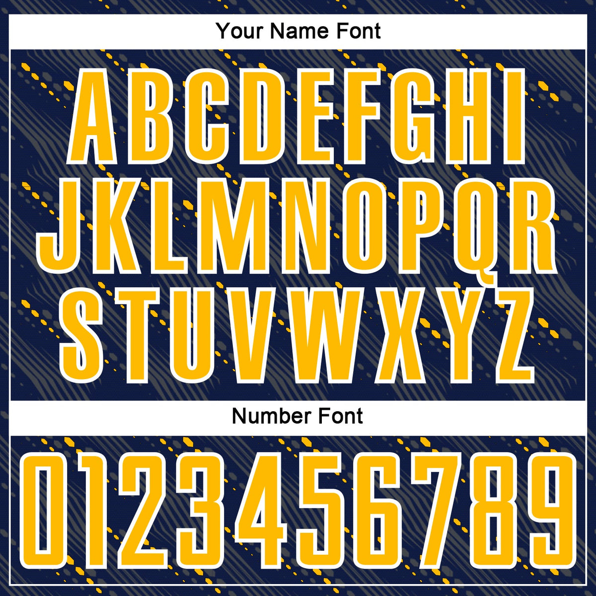 Custom Navy Gold-White Slant Lines Sports Sublimation Soccer Uniform Jersey