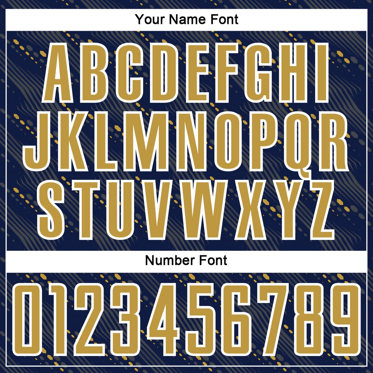 Custom Navy Old Gold-White Slant Lines Sports Sublimation Soccer Uniform Jersey